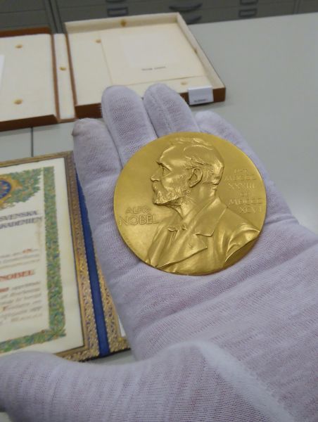 Nobelpreismedaille von Philipp Lenard, Foto: Sebastian Wagner